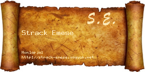 Strack Emese névjegykártya